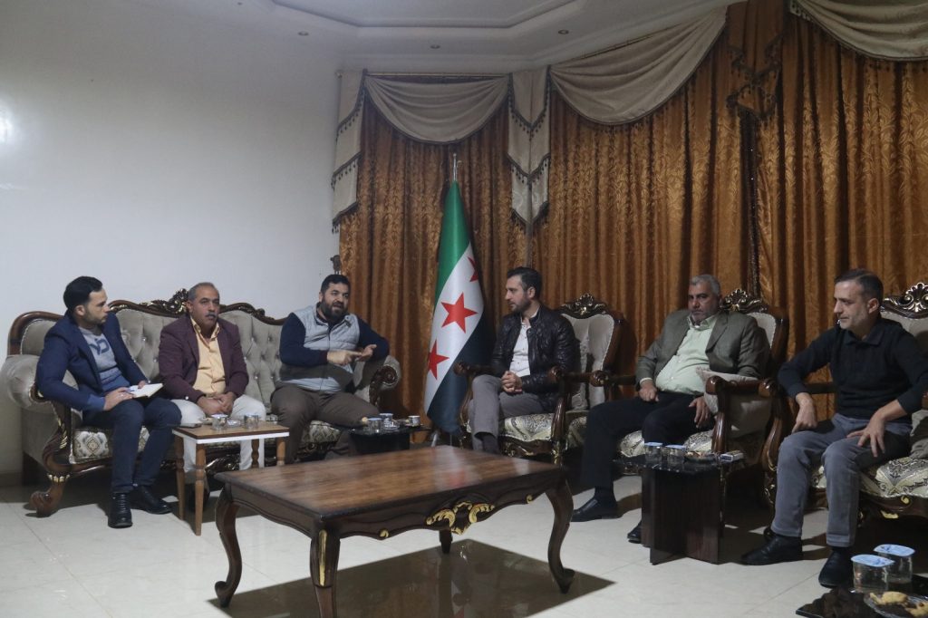 SOC’s Office in Azaz Receives Delegation from Stabilization Support Unit