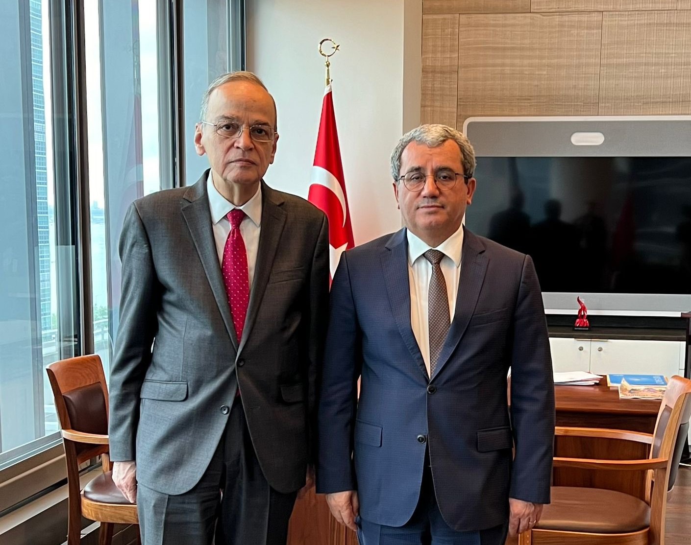 Al-Bahra Meets with Türkiye’s Permanent Representative to the United Nations
